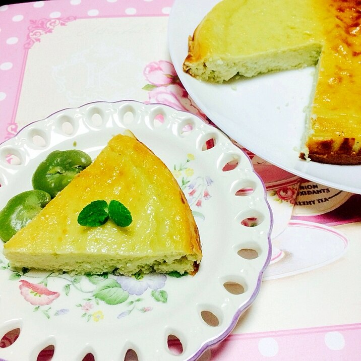 卵黄・小麦粉を使わない！そら豆のチーズケーキ